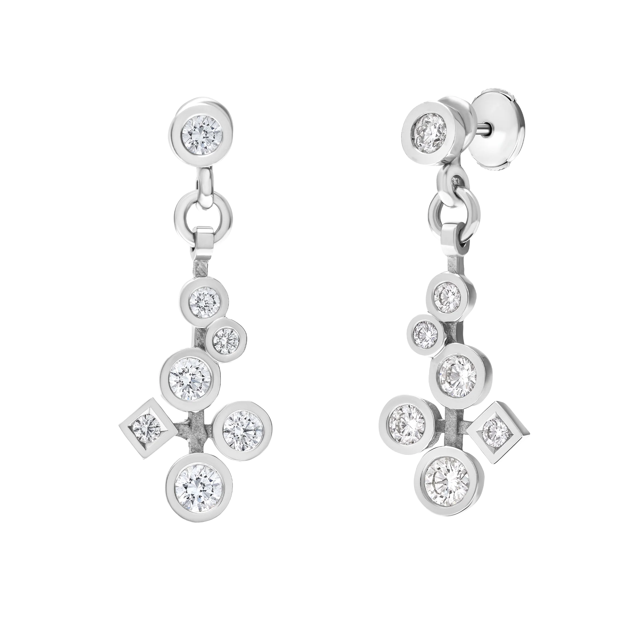 Boucles d'oreilles Cascade Diamants