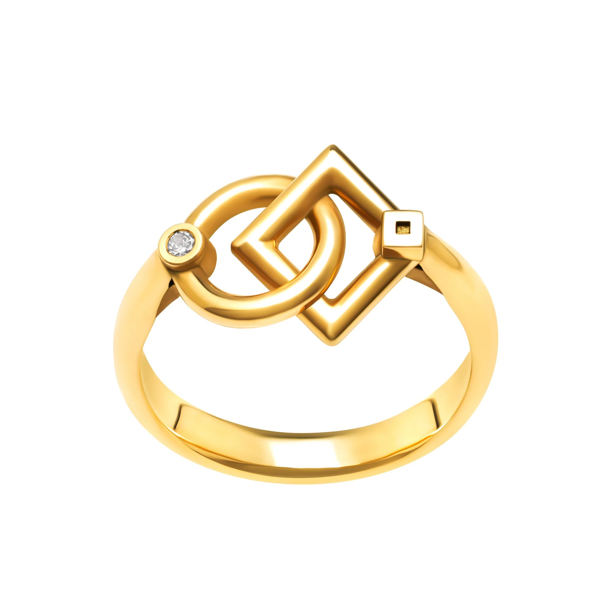 Bague inséparables small en or – Image 3