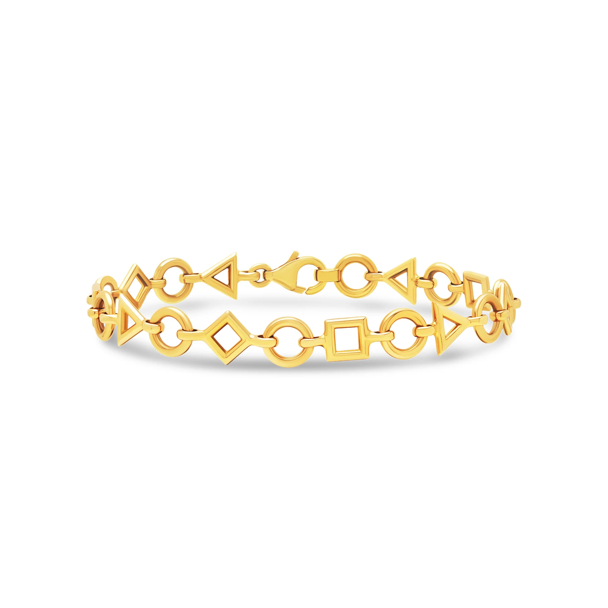 Bracelet chaîne en or Trilogie – Image 2