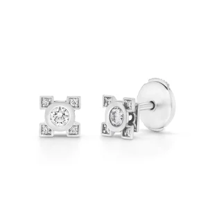Boucles d'oreilles French Kiss en or et diamants