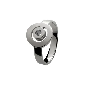 Bague Signe Labyrinthe rond tout or