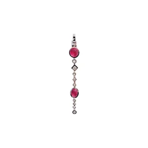 Pendentif rubellites roses Gourmandise