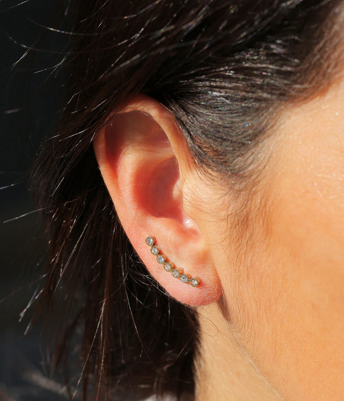 Boucles d'oreilles Pitt (Acier doré) – Image 2
