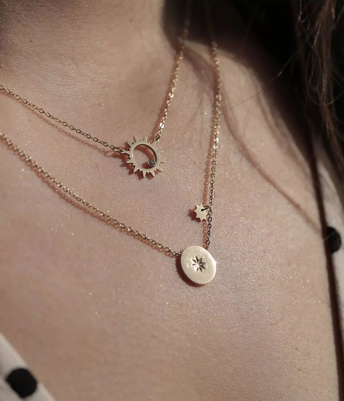Collier Oursin (Acier doré) – Image 2