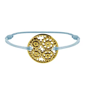 Bracelet lien Engrenages en or