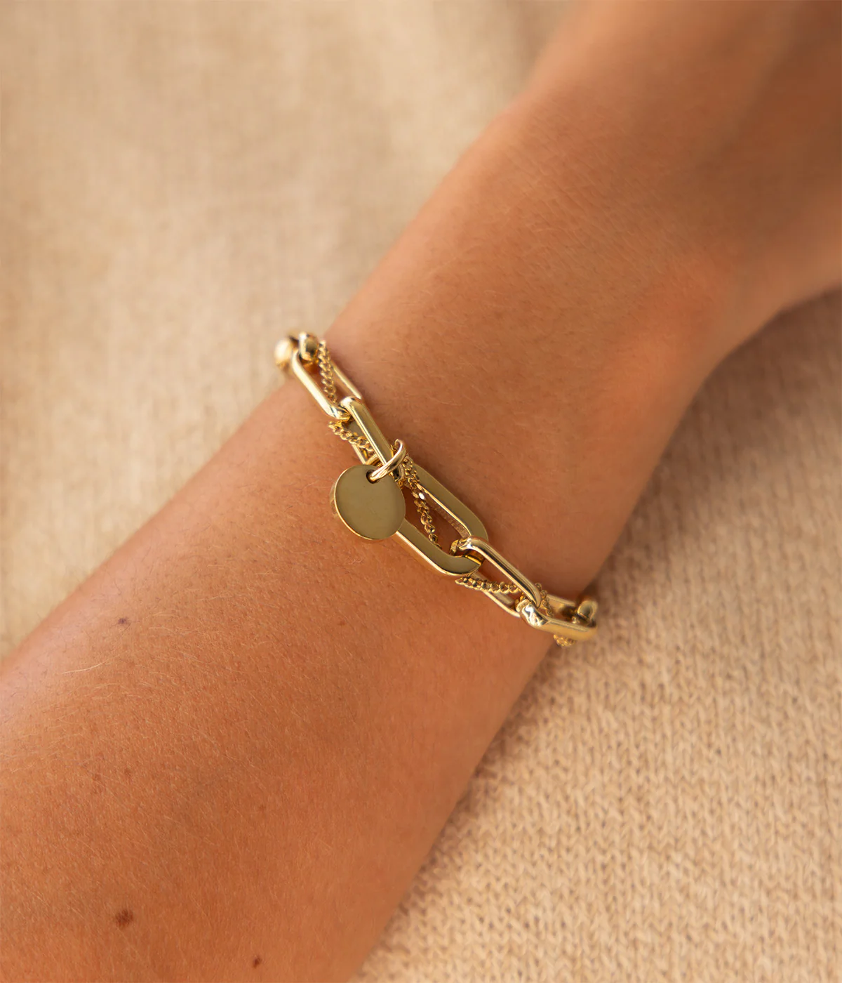 Bracelet Hydor (Acier doré) – Image 2