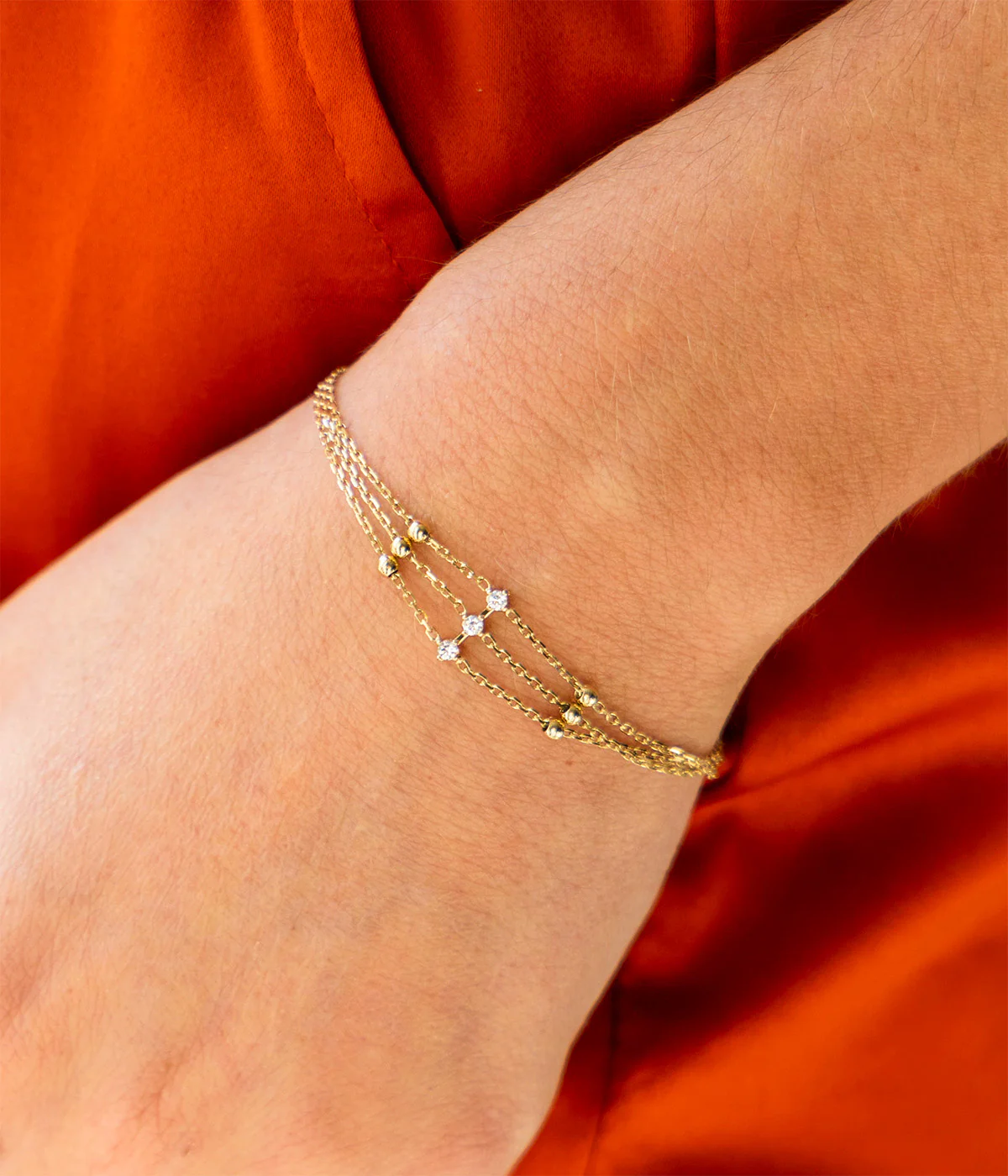 Bracelet Poseidon (Acier doré) – Image 2