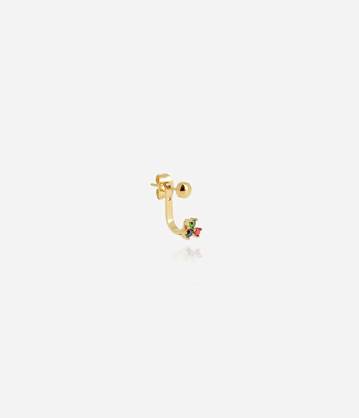 Boucle d'oreille Colider (Acier doré) – Image 2