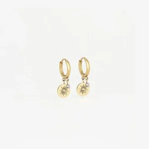 Boucles d'oreilles Ariel (Acier doré)