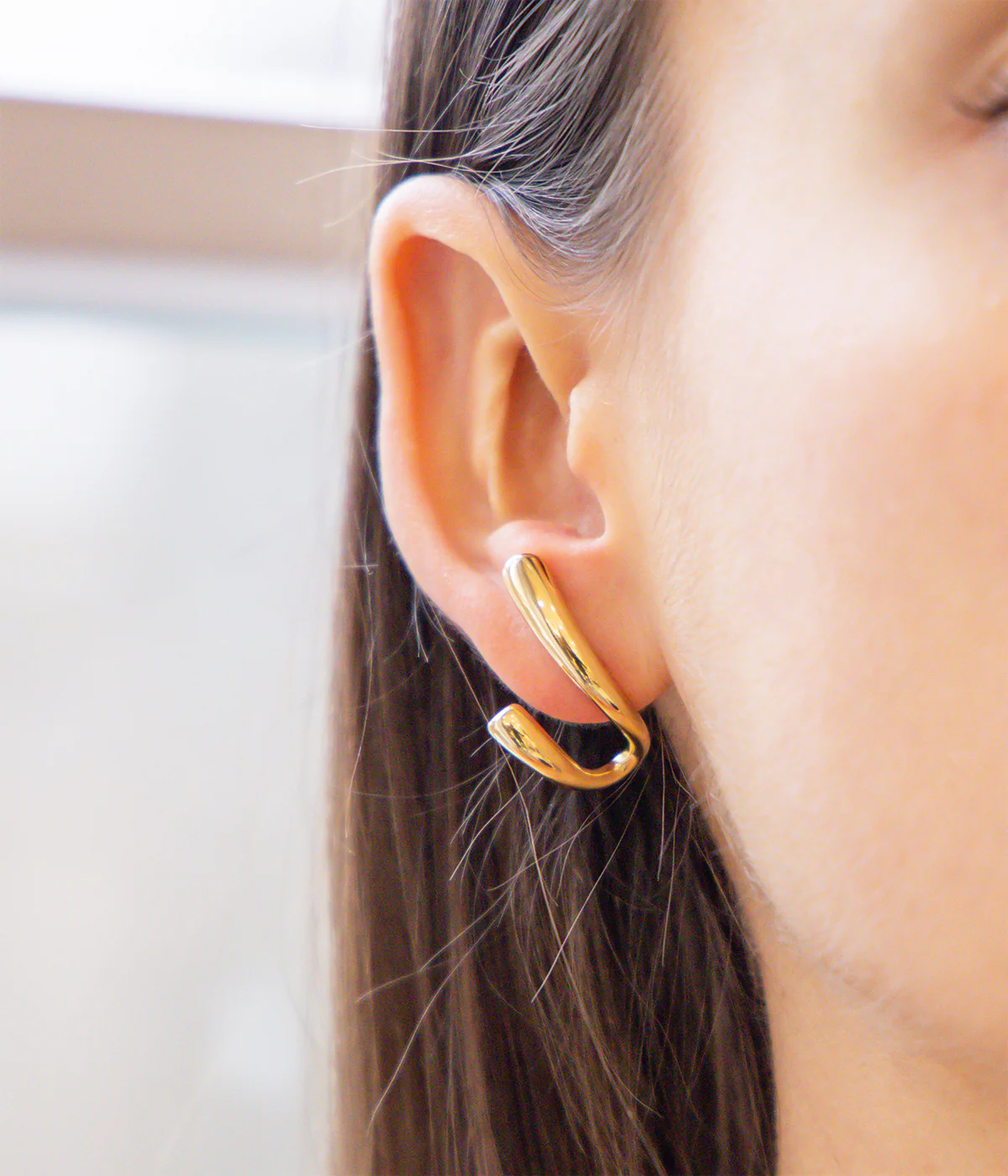 Boucles d'oreilles Ander (Acier doré) – Image 2