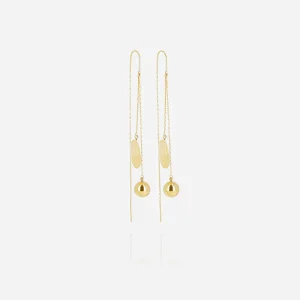 Boucles d'oreilles Gracia (Acier doré)