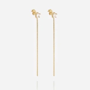 Boucles d'oreilles Alaris (Acier doré)