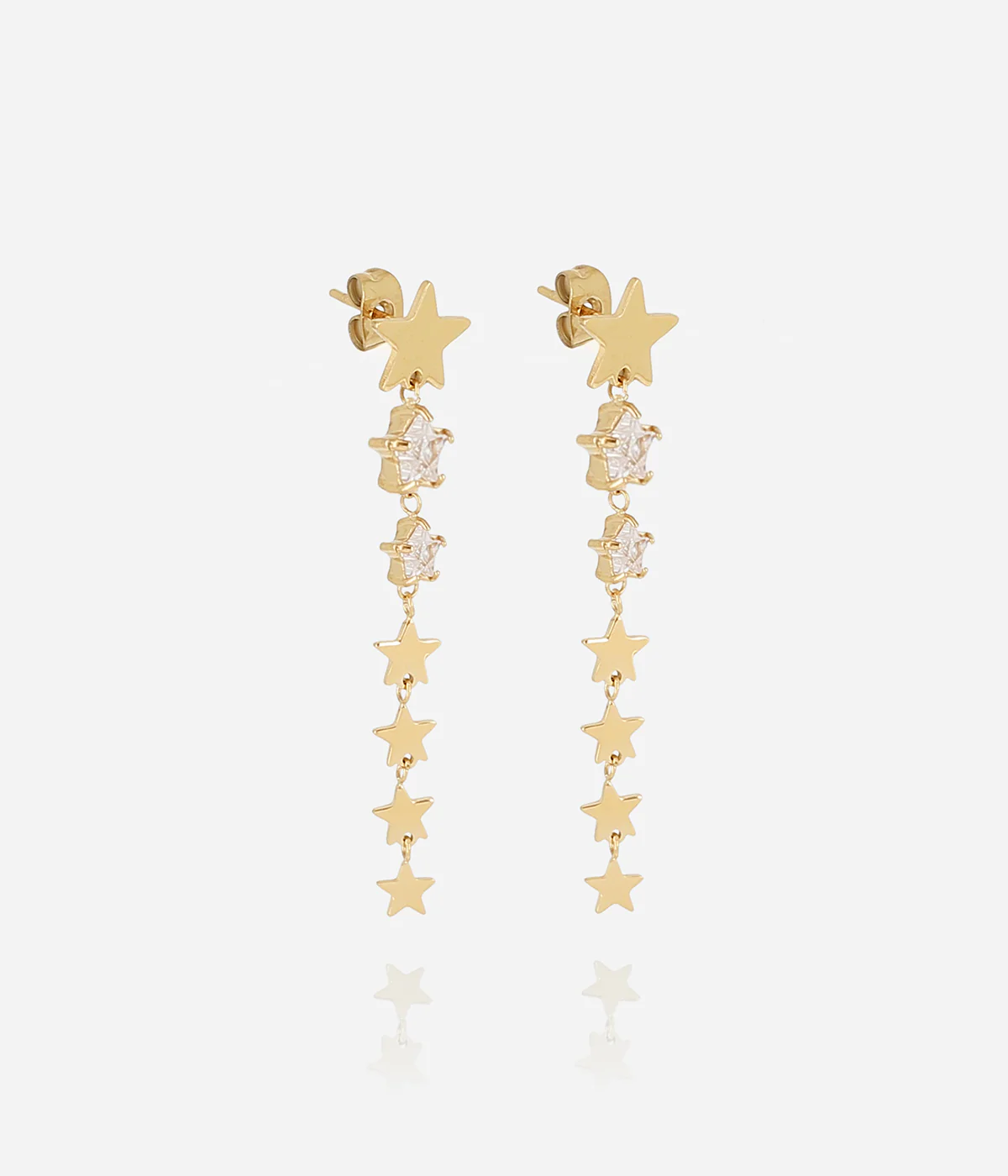 Boucles d'oreilles Akiva (Acier doré)