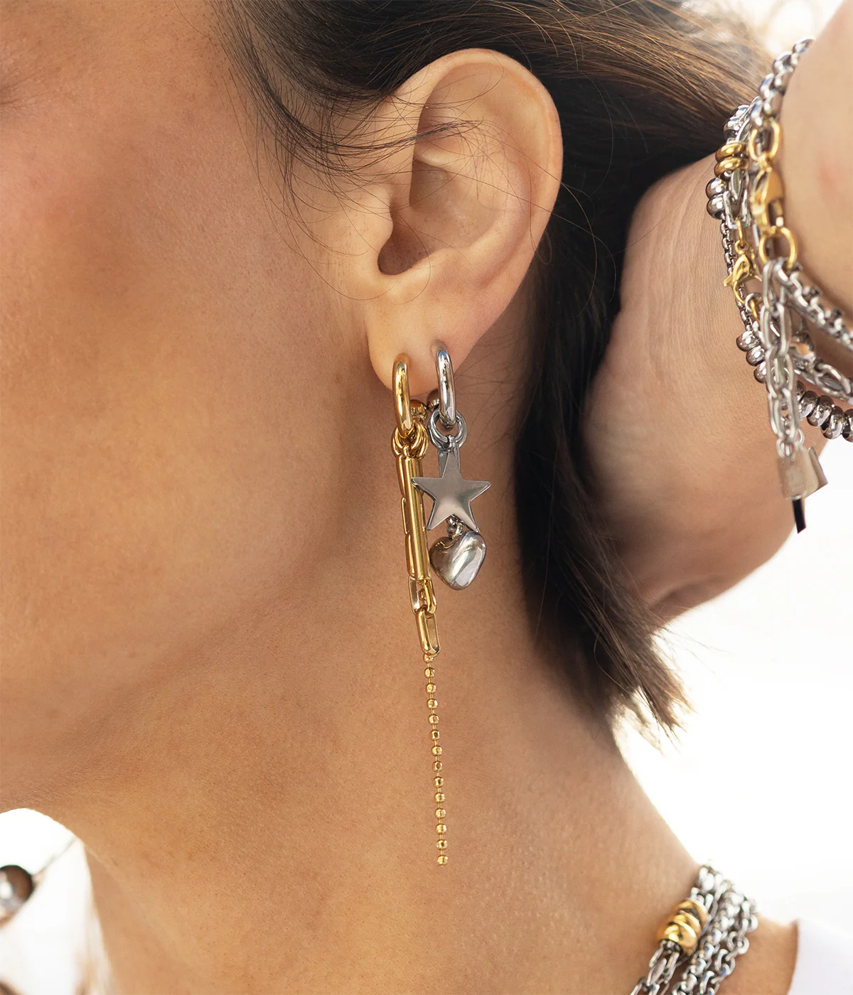 Boucles d'oreilles Cure (Acier) – Image 2