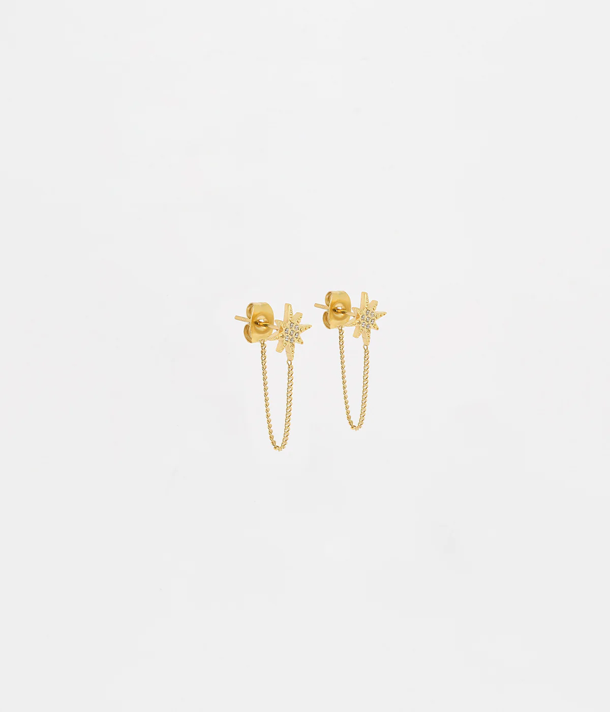 Boucles d'oreilles Isaac (Acier doré)