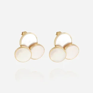 Boucles d'oreilles Anouk (Acier doré)