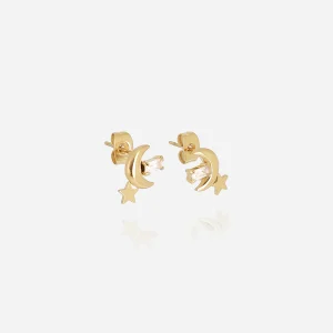 Boucles d'oreilles Anoth (Acier doré)