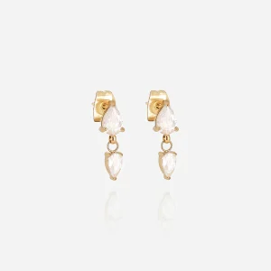 Boucles d'oreilles Zira (Acier doré)