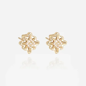 Boucles d'oreilles Acilia (Acier doré)