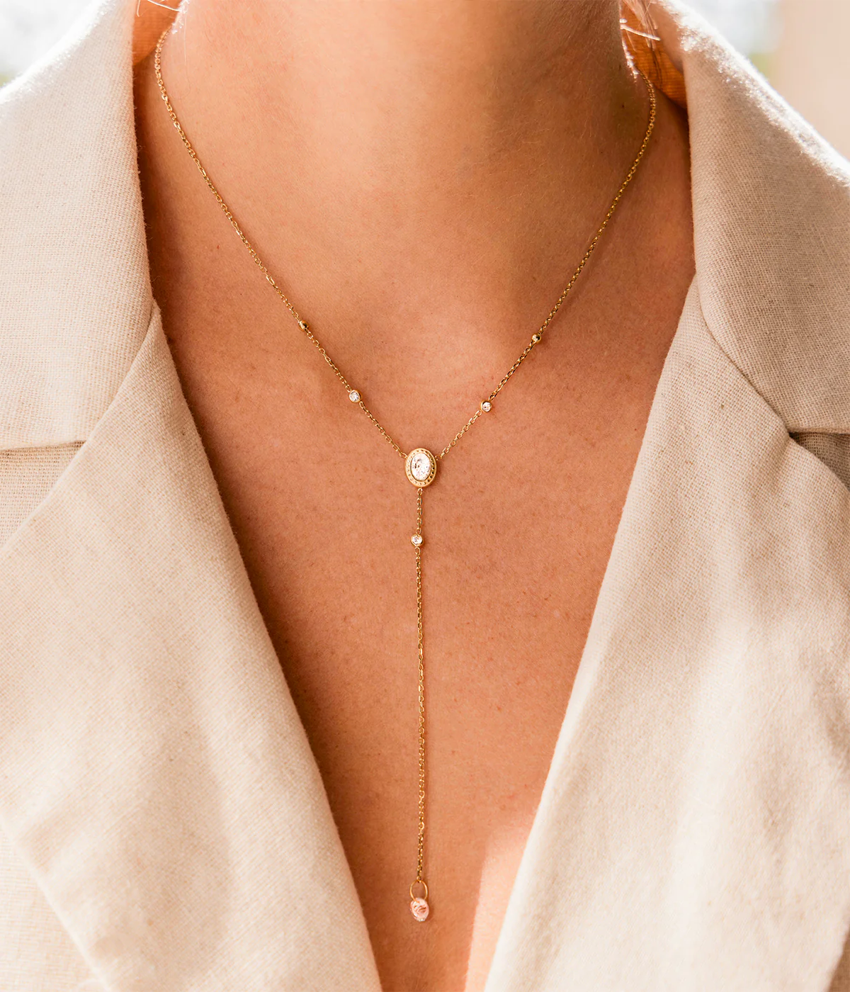 Collier Kohi (Acier doré) – Image 2