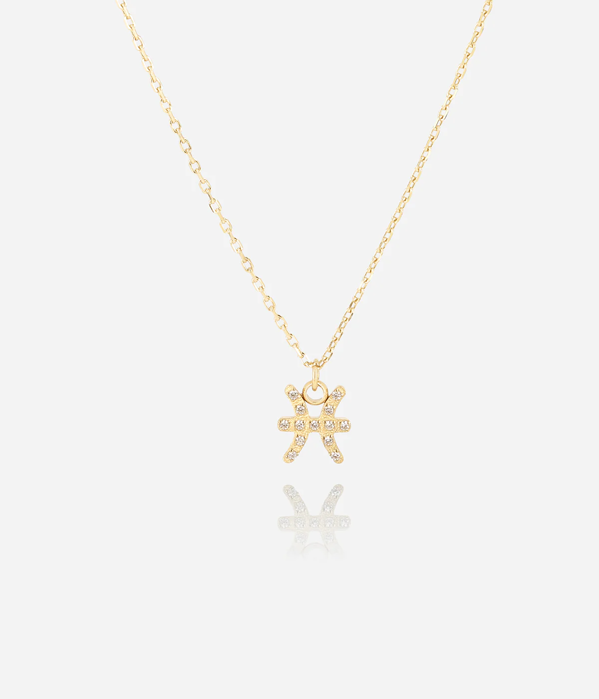 Collier Pisces (Acier doré)