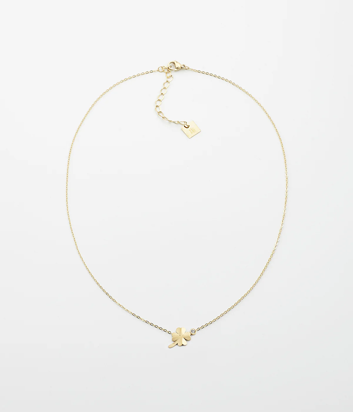 Collier Trébol (Acier doré)