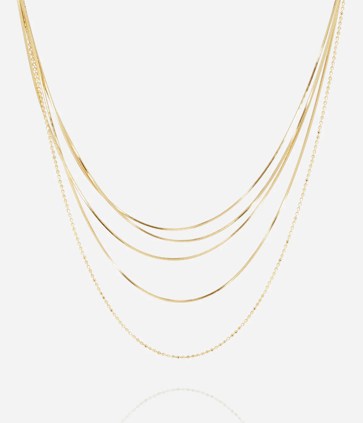 Collier Pluriel (Acier doré)