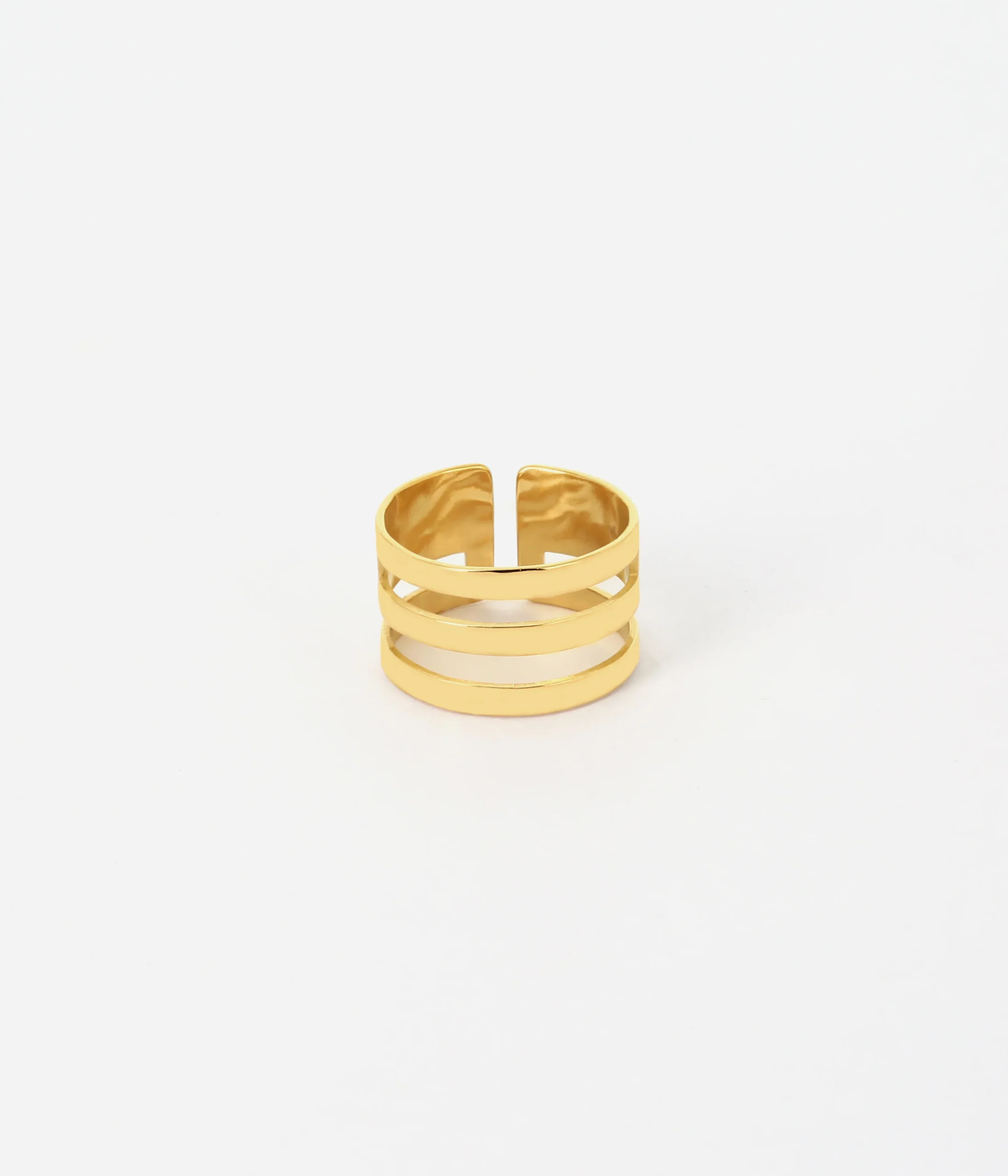 Bague Viseu (Acier doré)