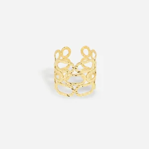 Bague Cameleo (Acier doré)