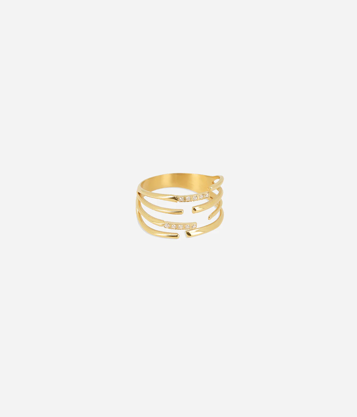 Bague Cachi (Acier doré)
