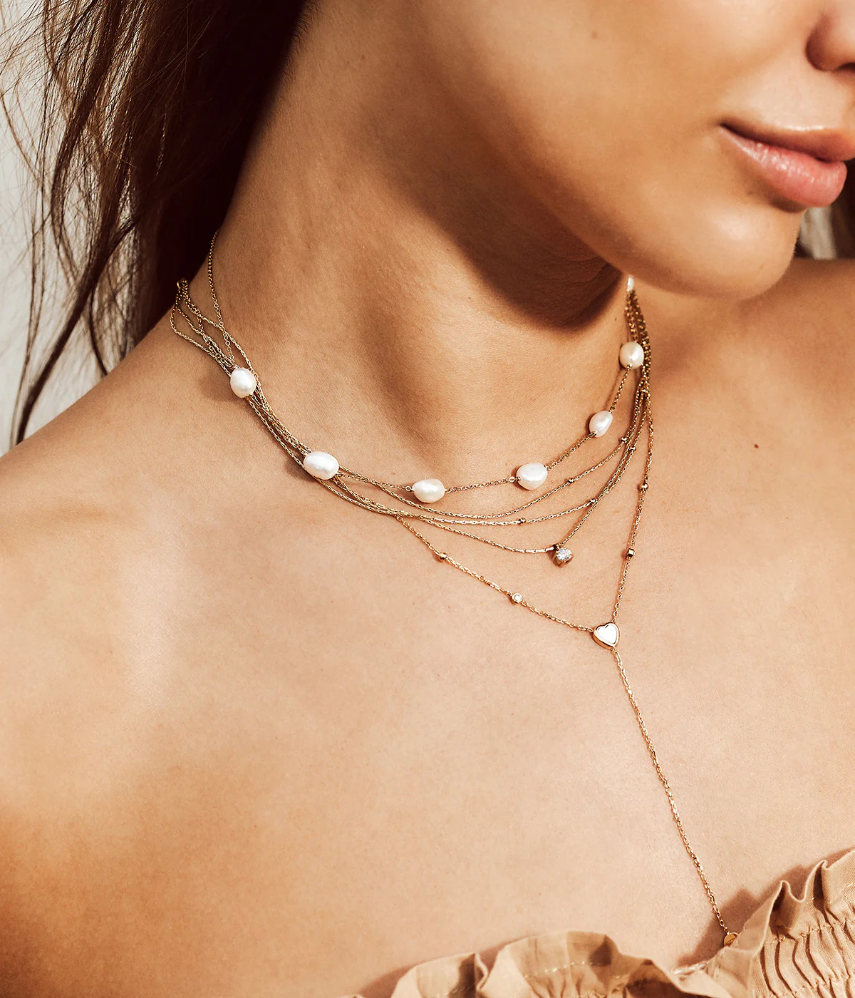 Collier Amélia (Acier doré) – Image 3