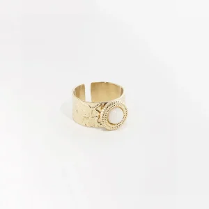 Bague Cobra (Acier doré)