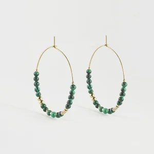 Boucles d'oreilles Favela (Acier doré)
