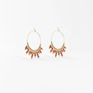 Boucles d'oreilles Incas (Acier doré)