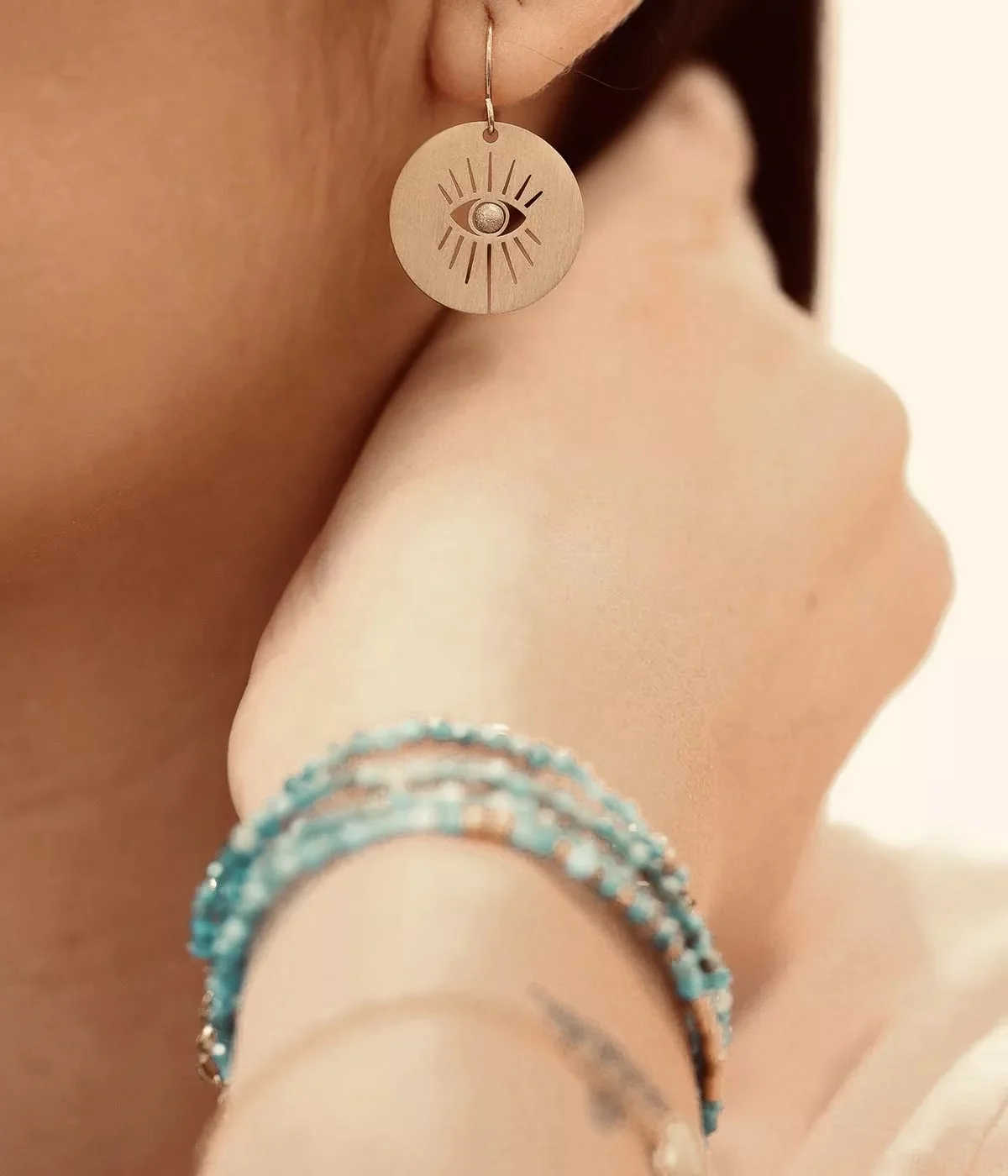 Boucles d'oreilles Isis (Acier) – Image 2
