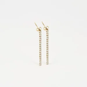Boucles d'oreilles Jessica (Acier doré)