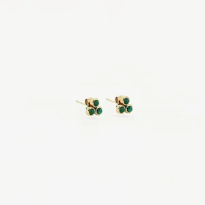 Boucles d'oreilles puces Tiradente (Acier doré)