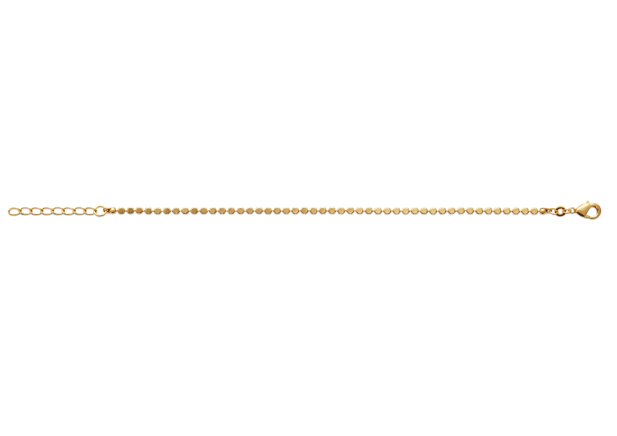 Bracelet mini pastilles plaqué or – Image 4
