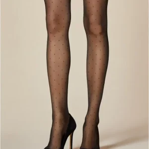 Collant plumetis petits pois 8 Deniers EVE Fiore