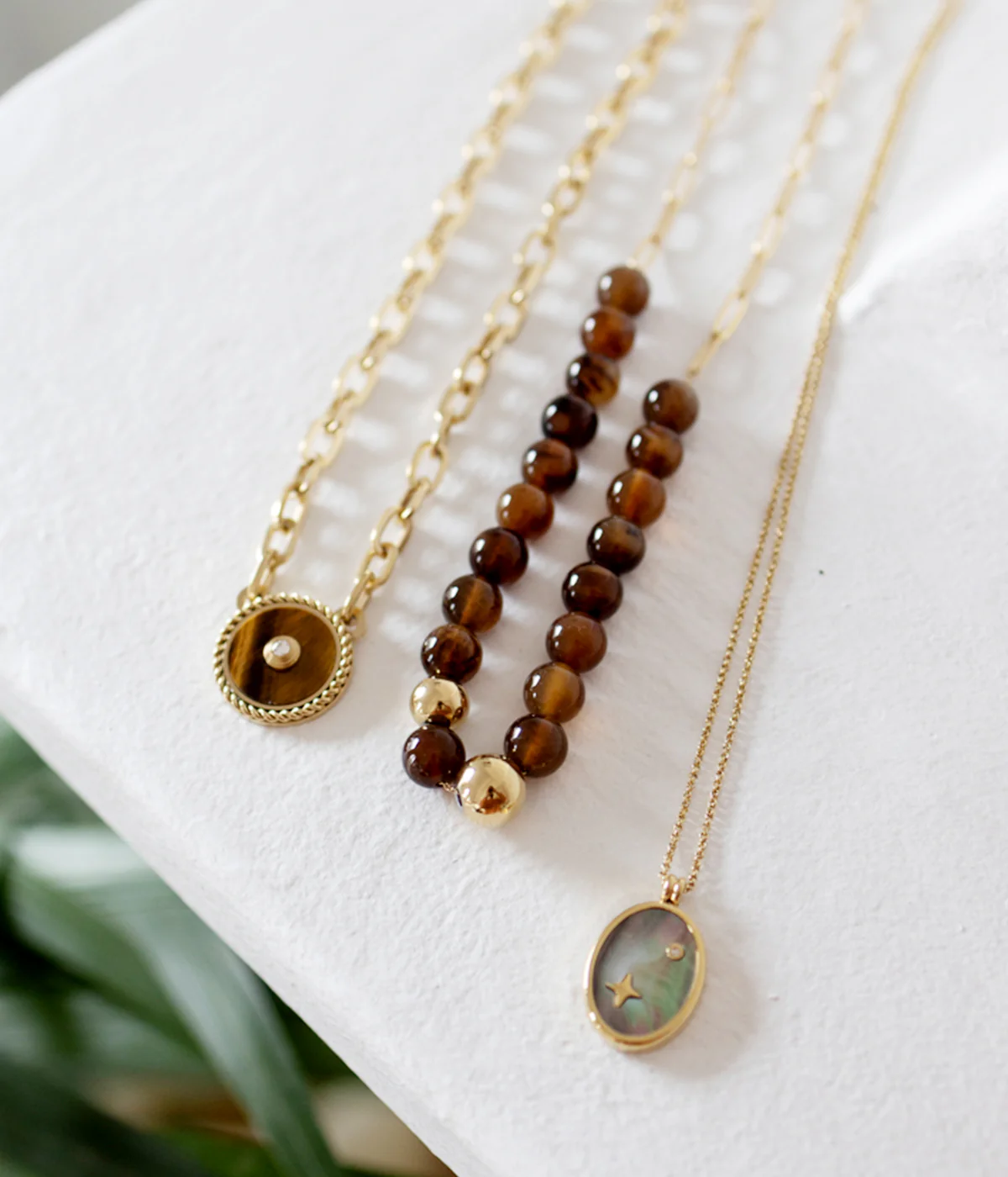 Collier Starry Night (Acier doré) – Image 2