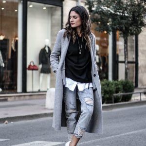 manteau gris