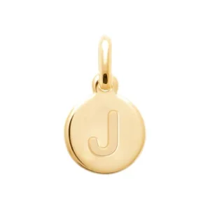Pendentif gravé d'une lettre de l'alphabet