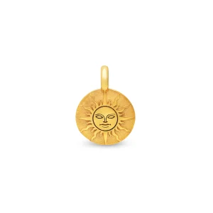 Médaille soleil small en or