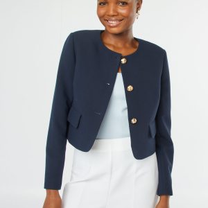 veste bleu marine femme