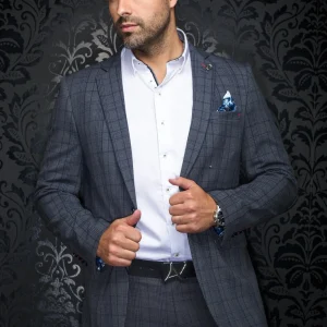 VESTON | BELMONDO, Grey Navy